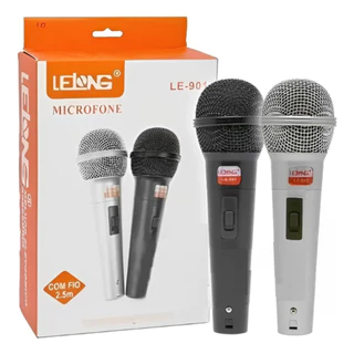 Kit Microfone P/ Karaoke Profissional Blister C/ 2 Unidades