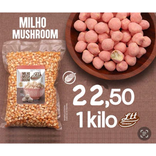 MILHO A VACUO Mushroom Para Pipoca Gourmet 1kg Oficial Promoção