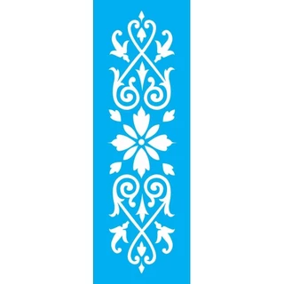 Stencil Opa 10 x 30 cm - Arabesco Folhas I - 736 em Oferta na Shopee