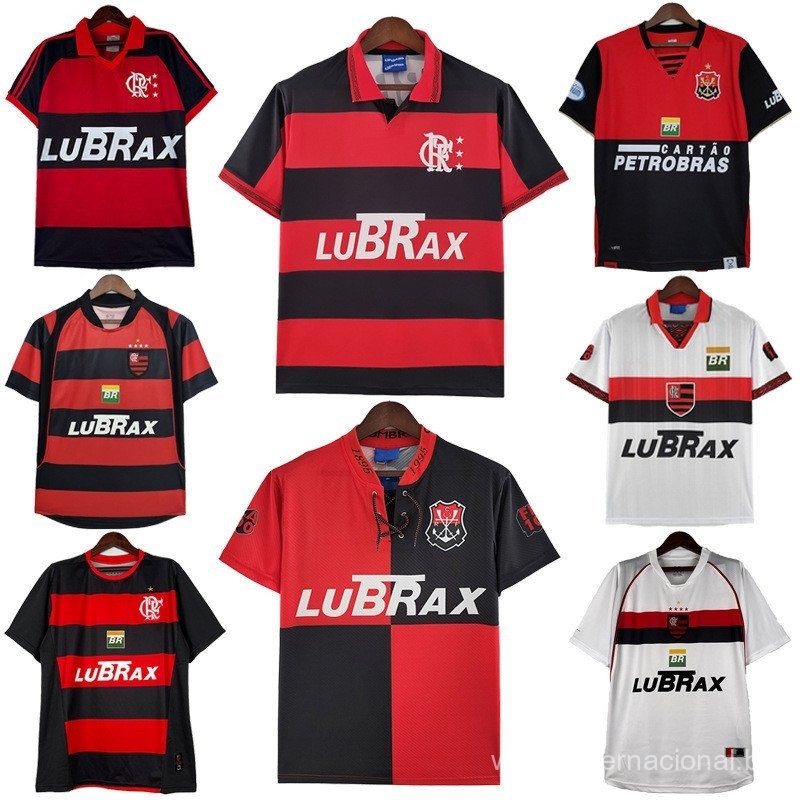 Camisa de camisa retrô de manga curta do centenário de uniforme de futebol de Fla Gate