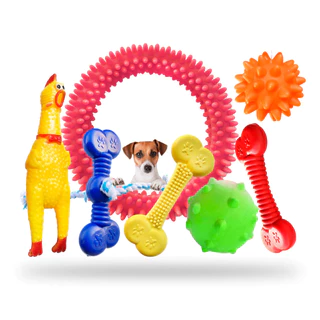 Kit Brinquedo Para Cachorro Maciço Cachorro Pequeno Porte Bolinha Pula Pula