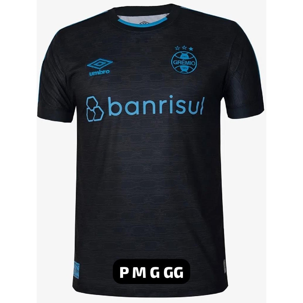 Nova Camisa Camiseta De Time Do Grêmio Preto e Azul Lançamento 23/24 Envio imediato