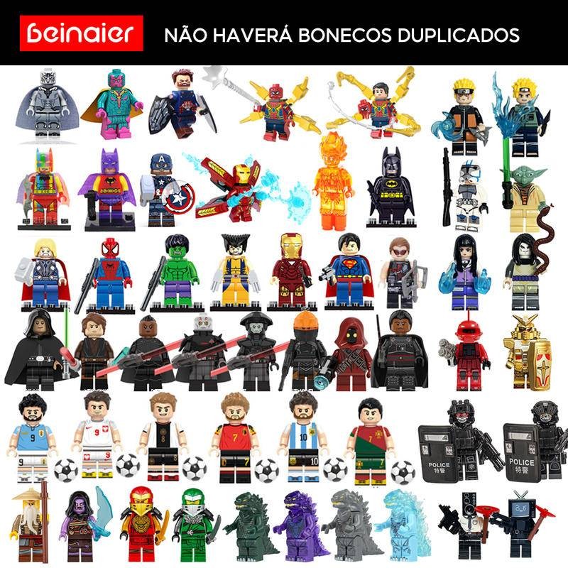 Super-herói Ninja Building Block Minifigura Brinquedo de montagem educacional