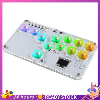 HitBox Fighting Stick Controller Para PC PS3 PS4 Switch Colorido RGB Light Game Arcade Keyboard