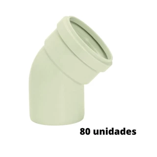 Kit 80 Joelhos Esgoto Série Reforçada 45° 100mm Amanco em Oferta na Shopee
