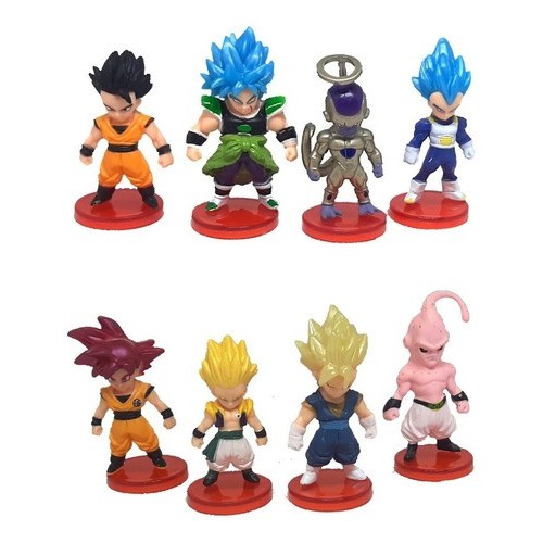 Kit Lote De Bonecos Miniaturas Dragon Ball Z Enfeites 6 Cm | Shopee Brasil