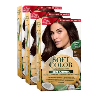 KIT TRIO Soft Color Coloração Castanho Médio 40