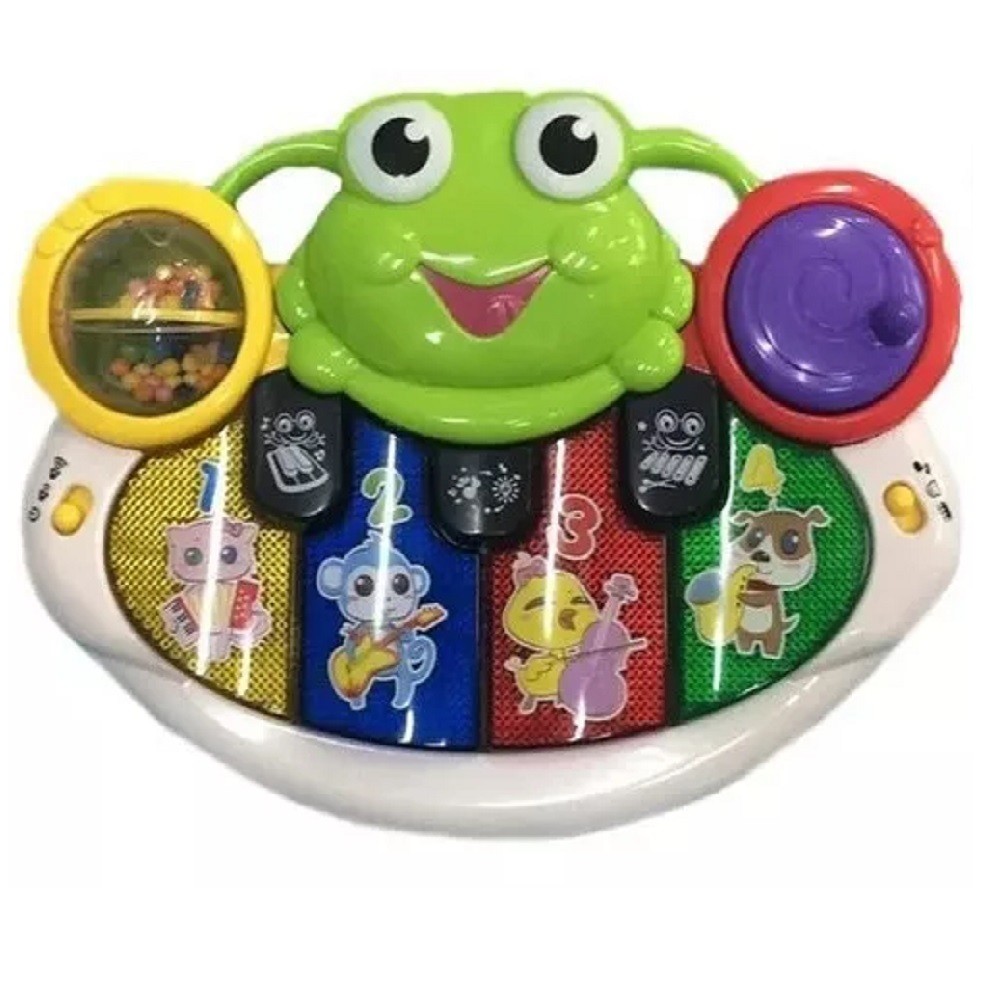Brinquedo Teclado Sapo Musical Com Som e Luzes - Zoop Toys | Shopee Brasil