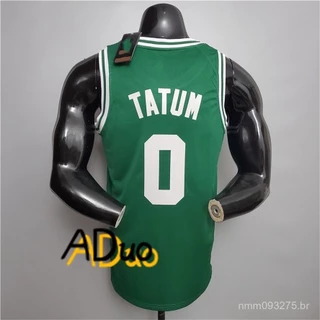 Hot pressed Camisa Celtics #0 Jayson Tatum 2022-23 Icon Edition Green blusa De Basquetebol Jersey
