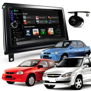 Kit Central Multimidia Espelhamento Android Ios Bluetooth 7" Hatch 94/03 Classic 12/16 Sedan 94/10