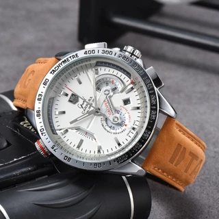 Tag heuer Carlila Série Clássica Relógio De Pulso Único Dial Design Cronógrafo À Prova D'água Masculino Negócios Cavalhe