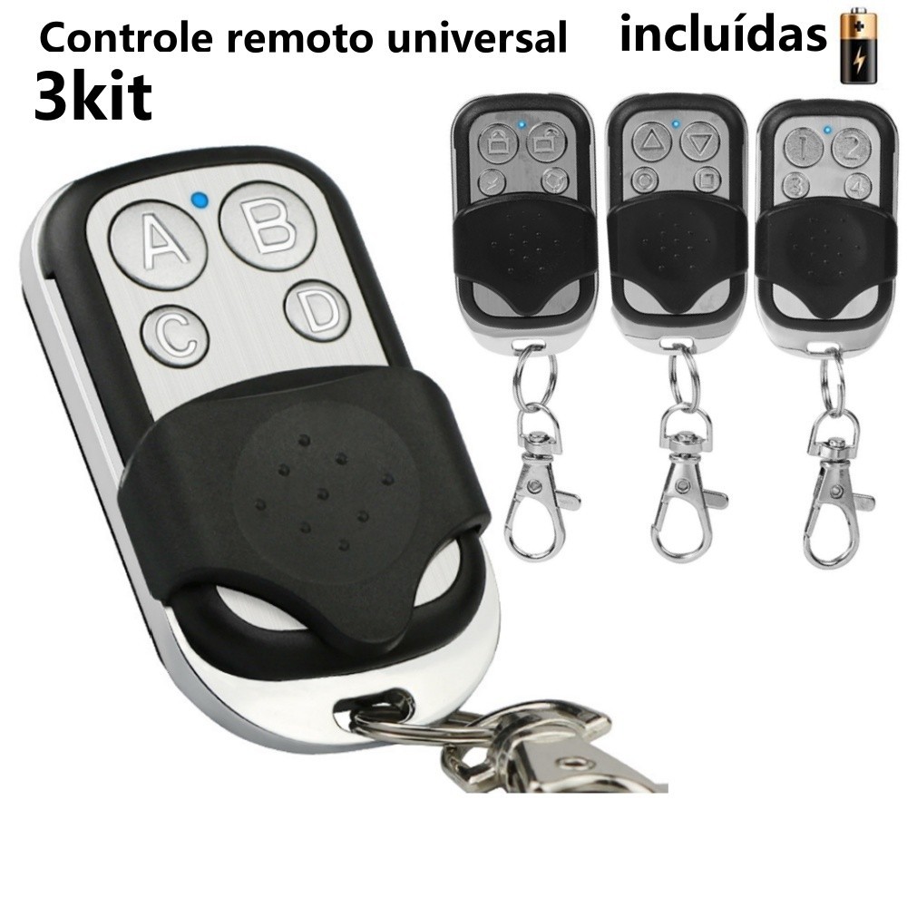 Kit3 controle remoto sem fio universal para controle para controladores Electric Door 433MHz