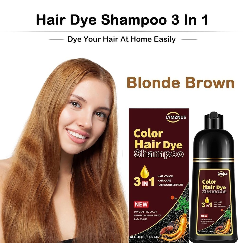 shampoo Black Hair Color 3 Em 1 Preto 500ML | Shopee Brasil