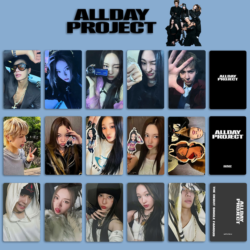 Álbum Kpop Idol ALLDAY PROJECT Cartões Fotográficos Famosos