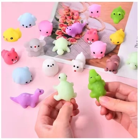 Kit 10/20/30/40 Squishy Mochi Bichinho Macio De Apertar Antiestresse