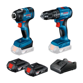 Kit Parafusadeira e Furadeira 2 Bat 2AH 18V Bivolt GSB185-LI + GDR18V-200 Bosch em Oferta na Shopee