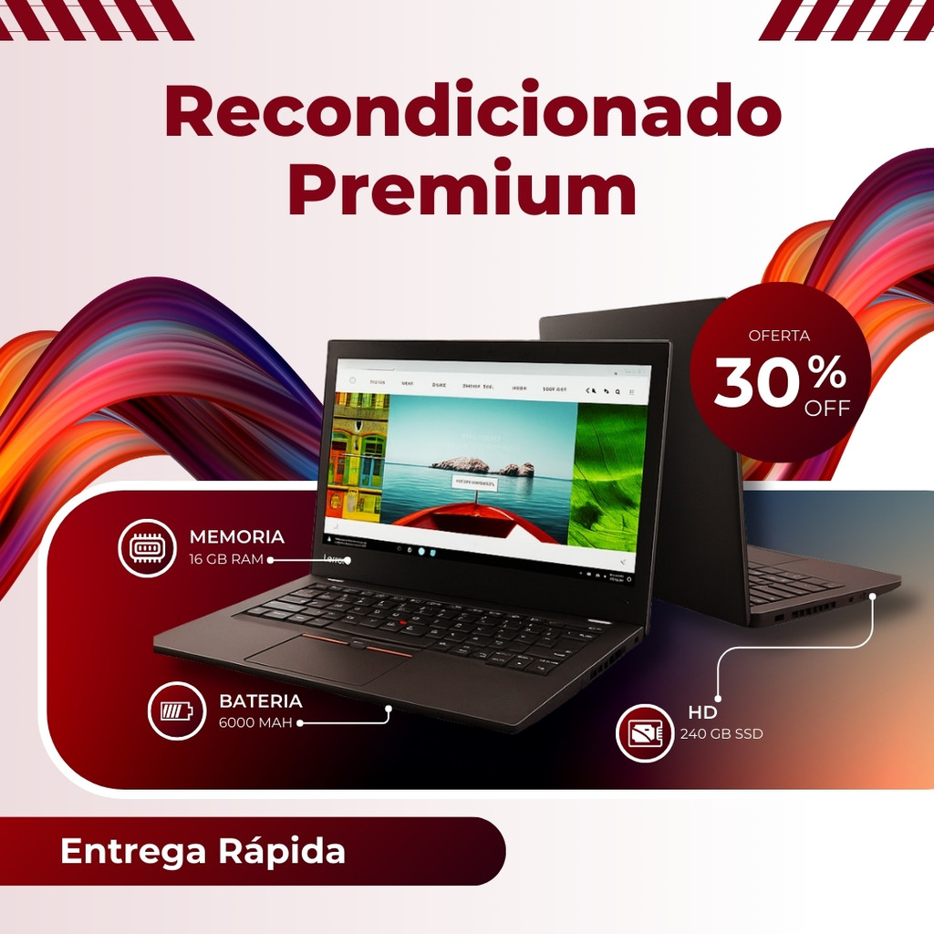 Notebook Barato Lenovo ThinkPad T470 i5 6ª Geração 16GB 240GB SSD ...