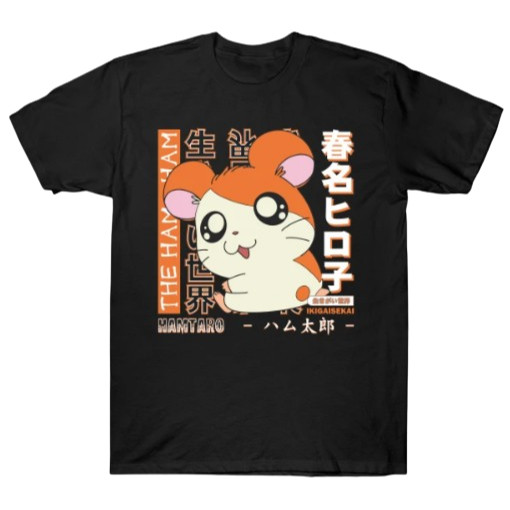 Camiseta Básica Hamtaro Ham-Ham Adulto/Infantil Lançamento Camiseta Em ...