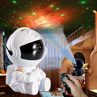 Mini Projetor De Luz Noturna Estrela De Astronauta Decoração Para Galáxia Luz De Luminaria Girado Céu Estrelada Radimi