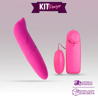 Vibrador Feminino GOLFINHO + Capsula Bullet