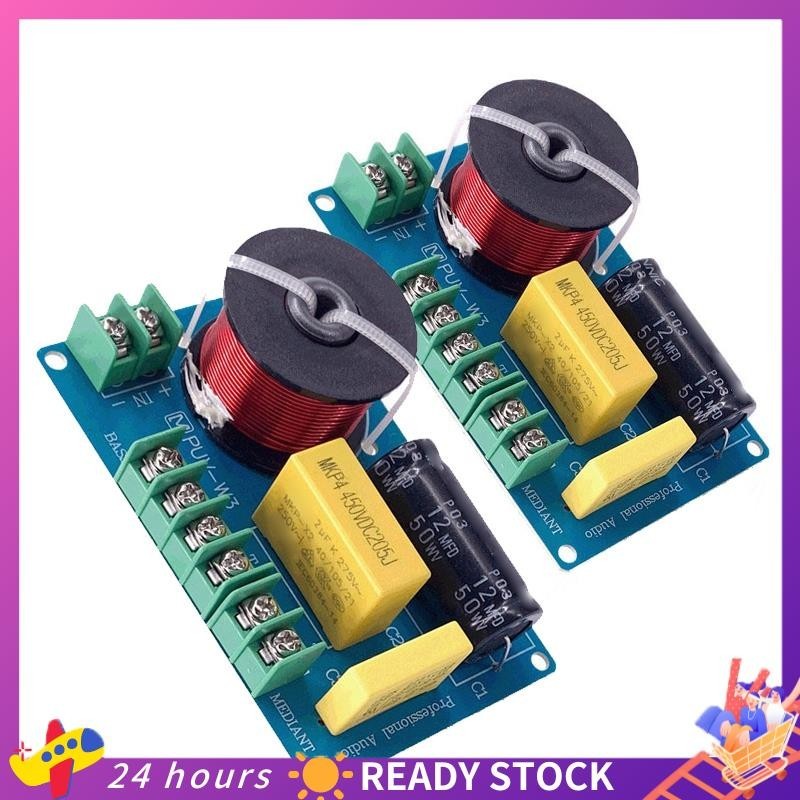 2 Peças De 200W Filtro De Áudio Hifi De 3 Vias Treble/Bass 3 Unidades Divisores De Freqüência