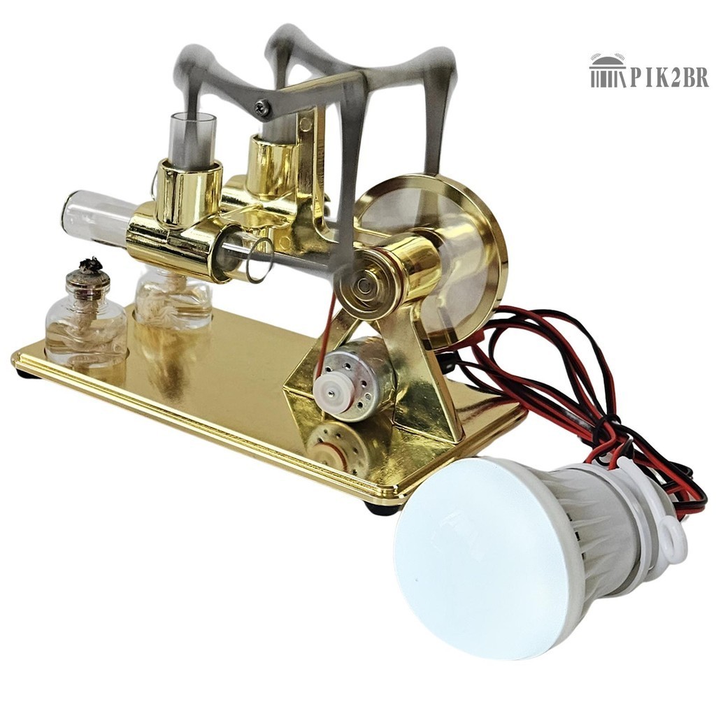 Modello Mini Lampada Alcol Alcool Motore Stirling Accessori Vetro