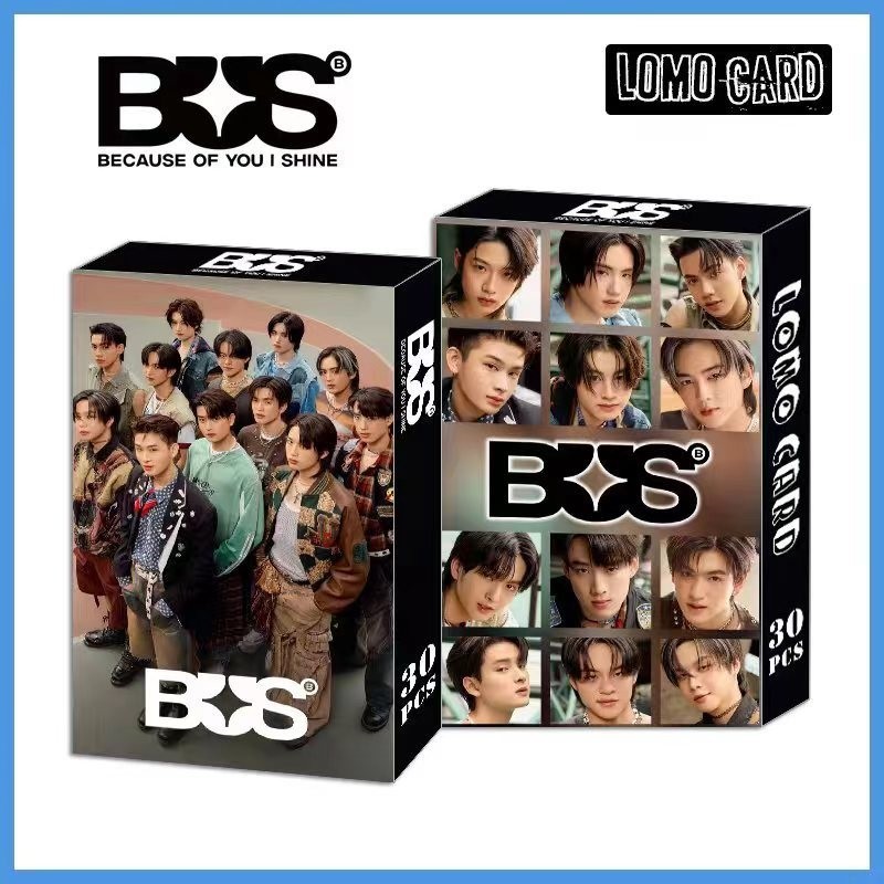 30-92pcs BUS Photocards Because of You I Shine Laser Hologram Lomo