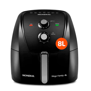 Fritadeira Air Fryer S/Óleo, Mondial, 8L, 1900W, AFN-80-FB, 220V - PRETA