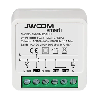 Interruptor Inteligente Mini Relé 1ch Wifi 16a Tuya Smart Alexa Google Siri Automação 3way Smartlife