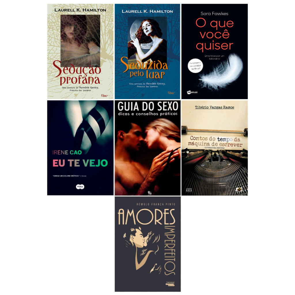KIT COM 7 LIVROS HOT +18 - COMO NOVOS: EU TE VEJO, SEDUÇÃO PROFANA ...