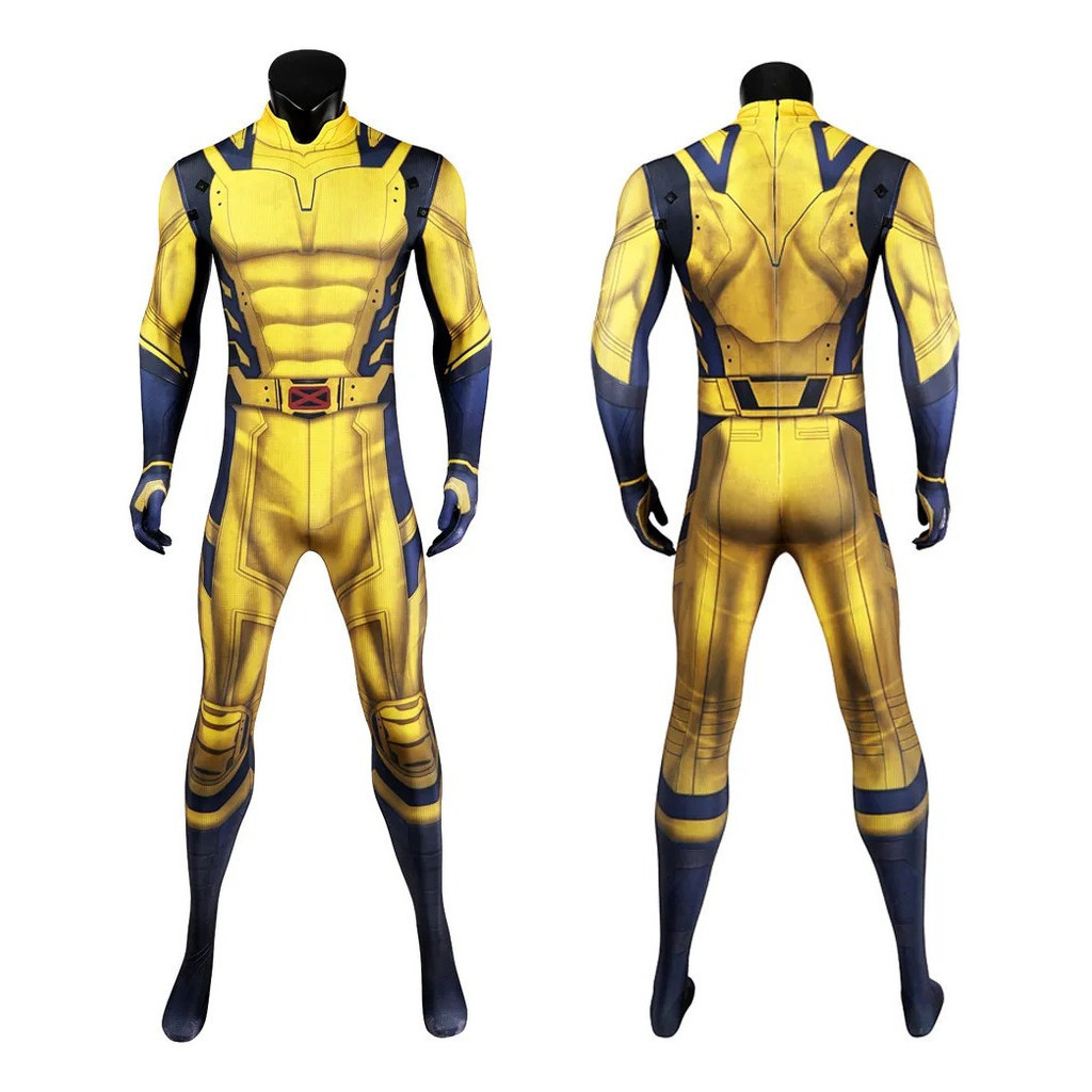 Fantasia Cosplay Wolverine Filme Deadpool Traje Luxo X-men