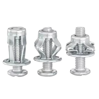 GRAMPOS REBITES DE EXPANSAO METAL KIT 10 UNIDADES M6X25MM