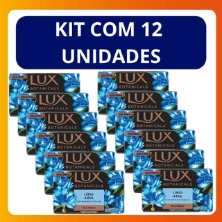 Kit C/12 Unidades Sabonete em Barra Glicerinado Lux Botanicals Lírio Azul 85g