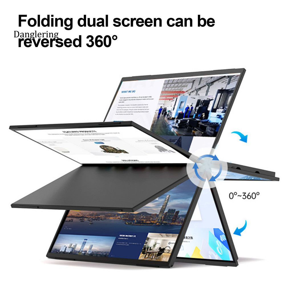 Dual Screen Portable Monitor Split for Laptop 15.6-inch Ips Lcd Panels ...