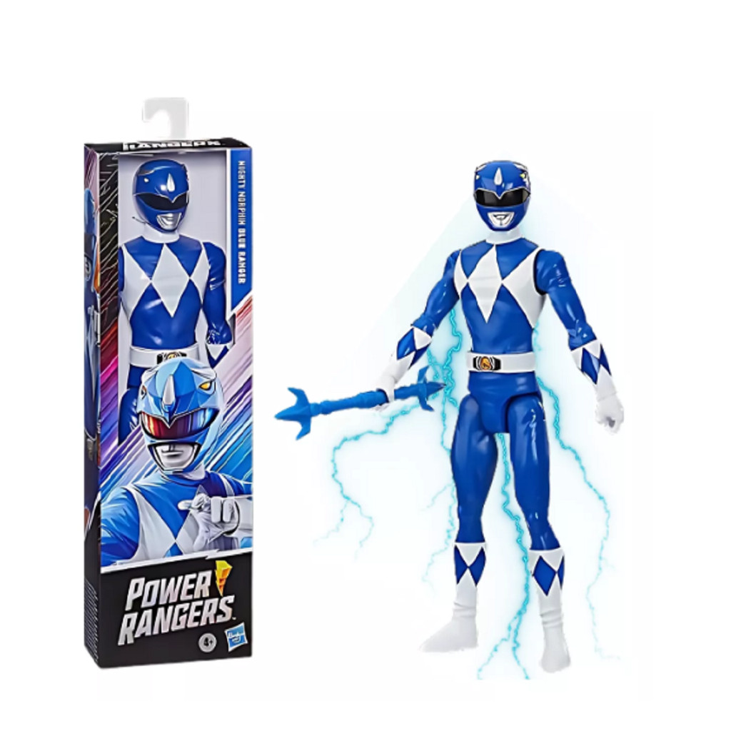 BONECO POWER RANGER AZUL E8903 - HASBRO | Shopee Brasil