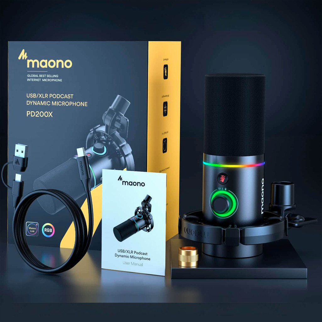 maono PD200x ゲーミングマイク Microfone Dinâmico Podcast Rgb Via Usb / Xlr Maono Pd200x | Shopee