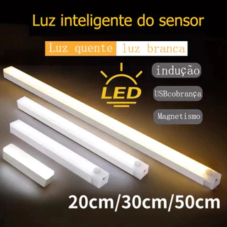 50CM Luz LED Sem Fio Com Sensor Inteligente Para Guarda-Roupa Quarto Cozinha Carregamento USB