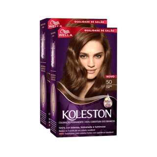 KIT DUO Koleston Colr Castanho Claro 50 55g
