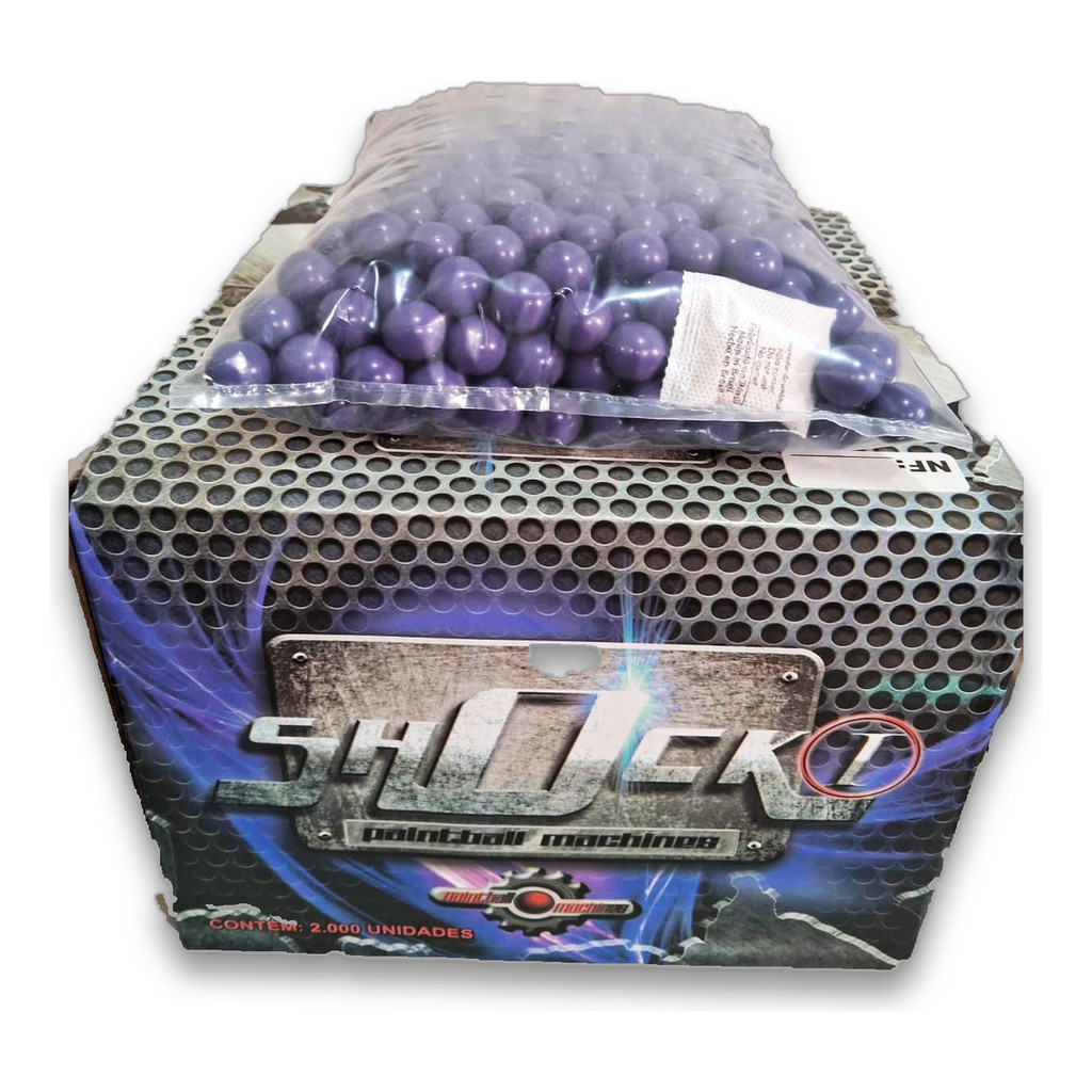 Bolinha Paintball Shock 1 - Paintball Machines 1000 Unidades | Shopee ...