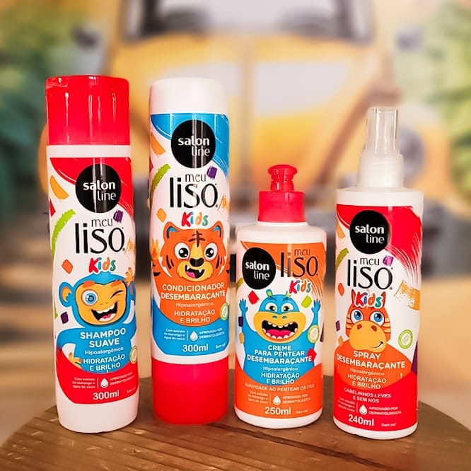 Kit Meu Liso Kids - Salon Line | Shopee Brasil