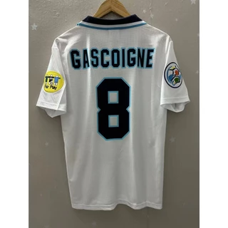 Camisa Retro À Prova De1996 ENG-LAN BECKHAM Sheer GASCOIGNE Home Football Jersey Camiseta Personalizada