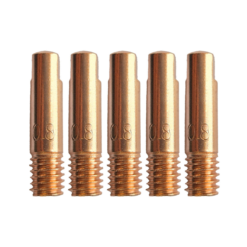 BAFOVY 20-Pack MIG Welding Contact Tips – 0.8mm, Copper, Fits Binzel 15AK Torch – Smooth Wire Feed, Corrosion-Resistant, Durable
