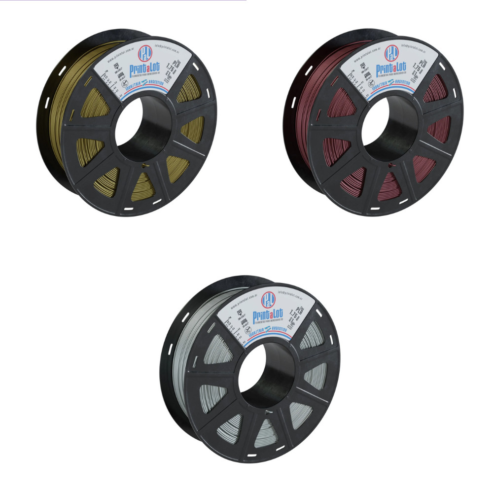 Filamento Impressora 3D PLA Metal Printalot 1.75mm 1Kg | Shopee Brasil