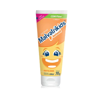 Gel Dental Malvatrikids F-Infantil Anticárie Tutti-Frutti com 70g em Oferta na Shopee