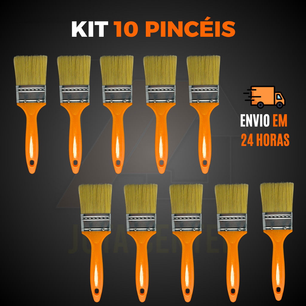 Kit Pincel Trincha Pintura 2 Polegadas Profissional | Shopee Brasil