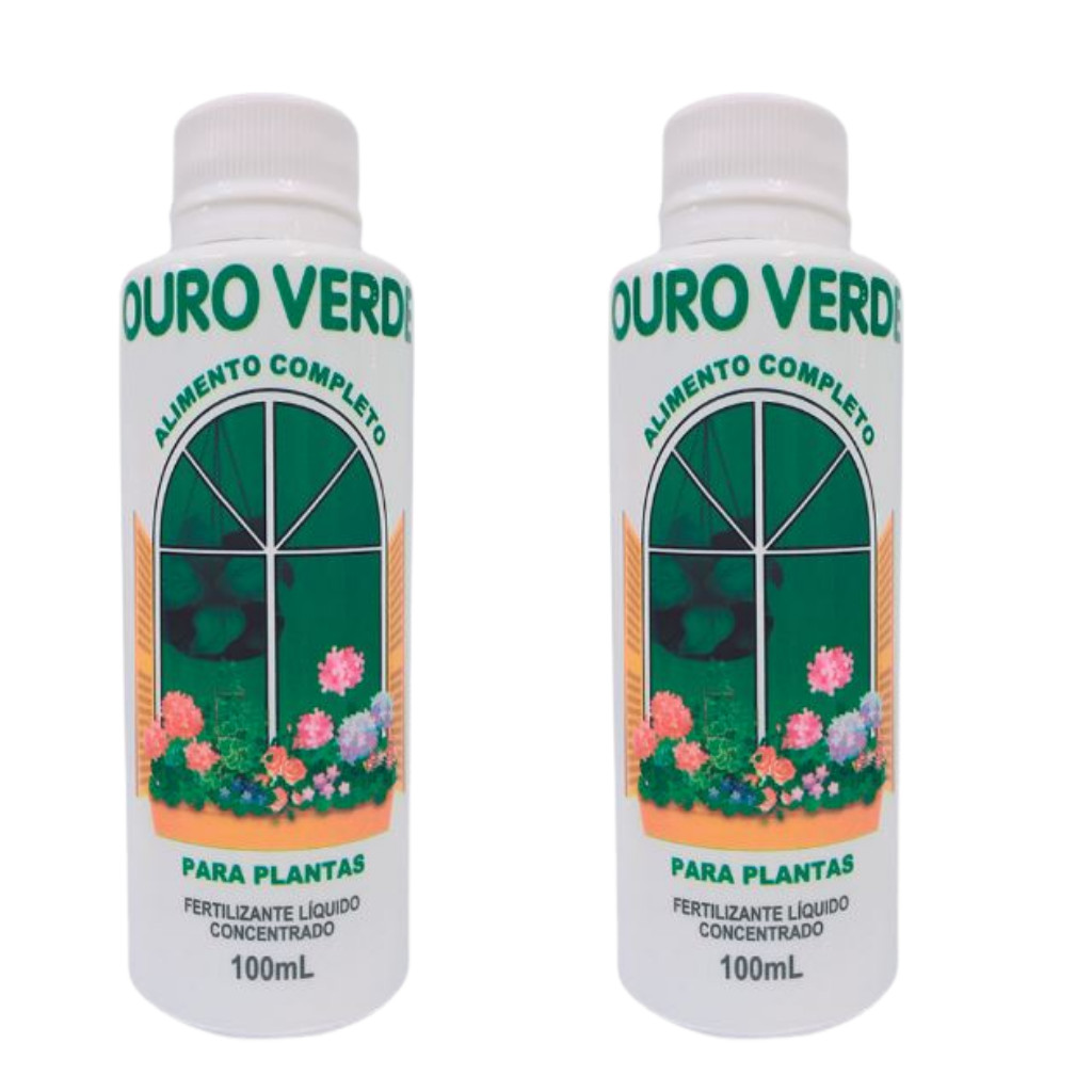 Kit 2 Un Adubo Fertilizante líquido para plantas Ouro Verde Concentrado ...