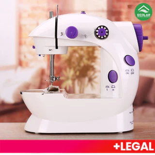 Mini Máquina De Costura Portátil Com Pedal Elétrico Costureira Bivolt 110V/220V em Oferta na Shopee