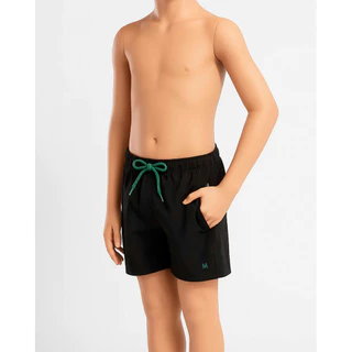 Short Bermuda Infantil Básico Liso Básico Menino Praia Piscina Casual Mash