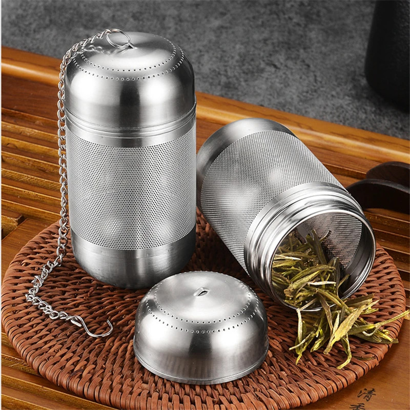 Filtro De Chá Infusor De Aço Inoxidável Deixa Especiarias Bolas De Tempero Teapot Fine Mesh Coffee Filter Teaware