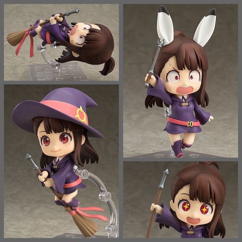 Q Versão Nendoroid Little Witch Academia Atsuko Akko Kagari Ação Figura ...